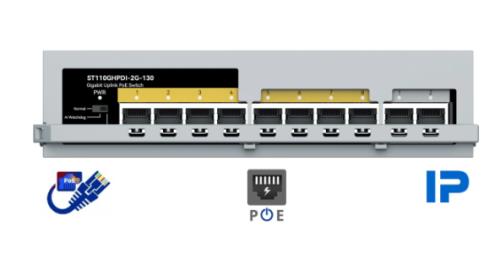 STONET POE ST110GHPDI-2G-130 8+2 Port Fast Ethernet POE Switch - Emniyet Kilitli 130W